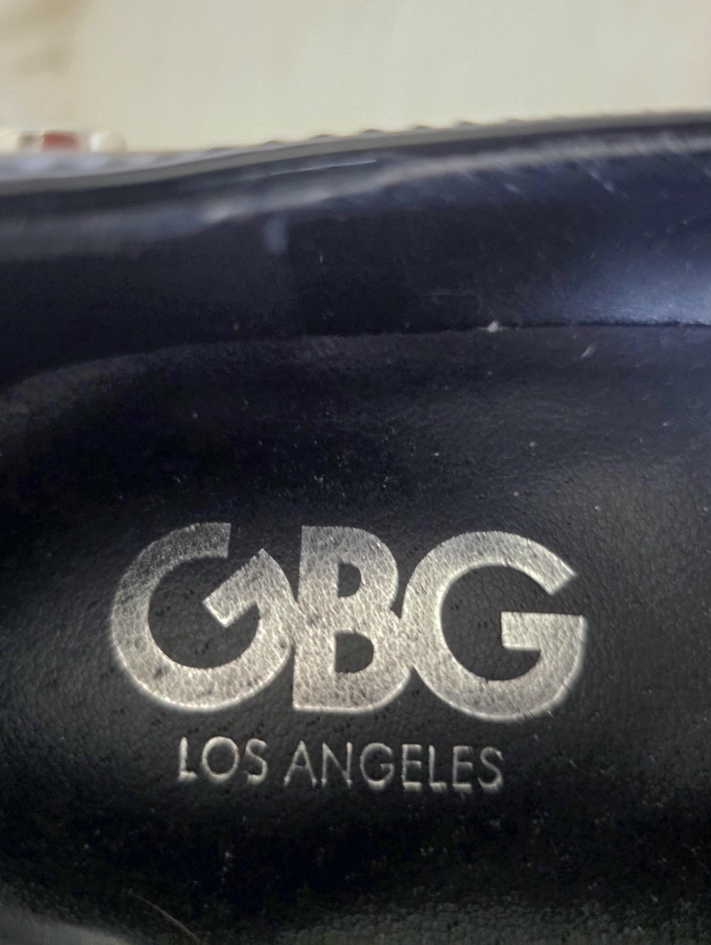 GBG Los Angeles Black Patent Leather Platform Mary Janes size 6 1/2 - Picture 7 of 10